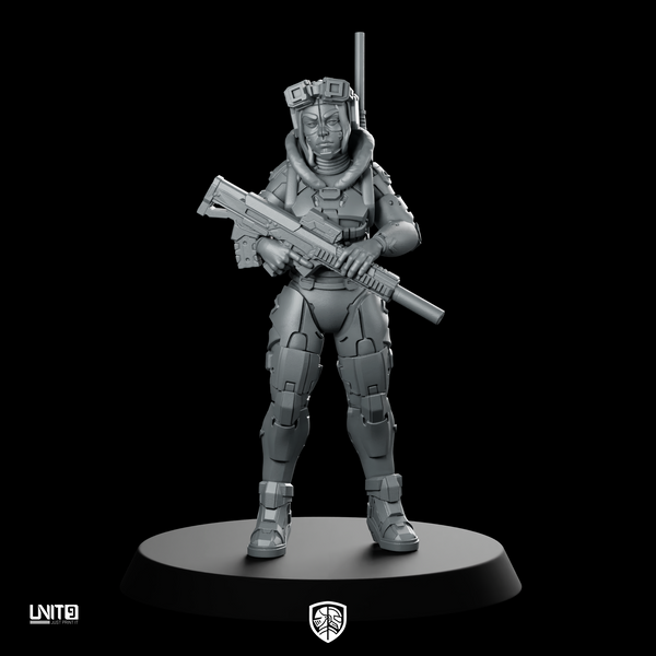 Ghostlink V1 Miniature Cyberpunk Stealth Operative