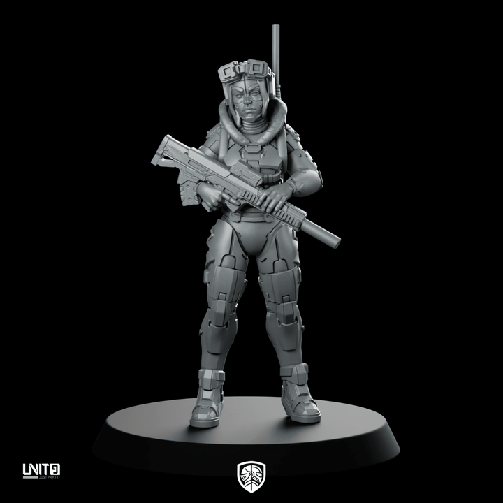 Ghostlink V1 Miniature Cyberpunk Stealth Operative
