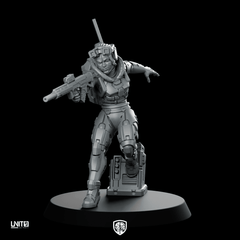 Ghostlink V2 Miniature Cyberpunk Stealth Operative - Unit9 - We Print Miniatures