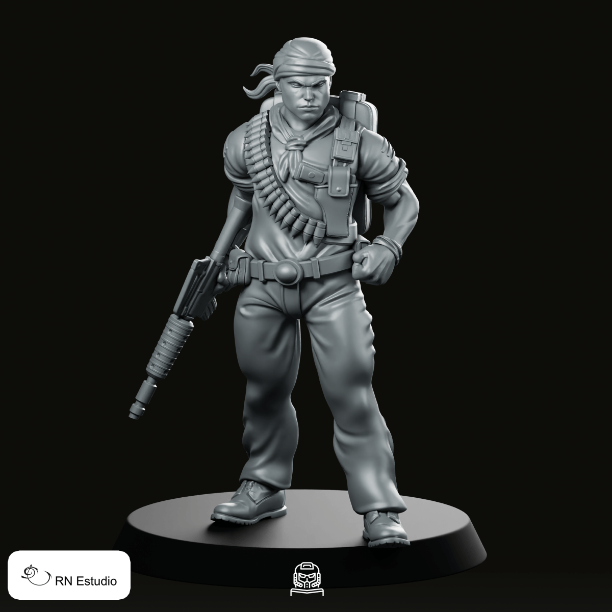 Gijoe Tunnel Rat Miniature - RN Estudio - We Print Miniatures