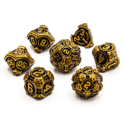 Gilded Machinations | Solid Metal | 7 Piece Set - Tabletop Dominion - We Print Miniatures