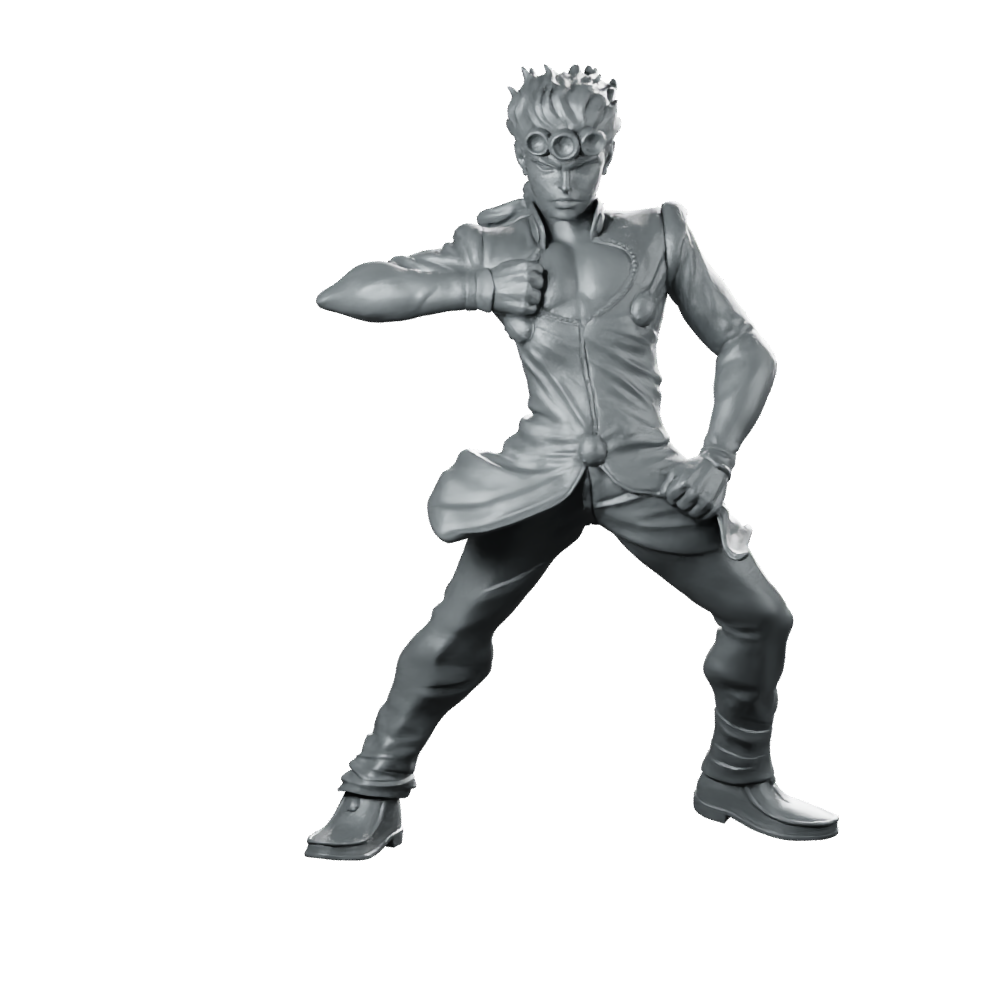 Fantasy Giorno Jrpg Miniature Posing Anime Hero Soldier Miniature 360 Spin 01