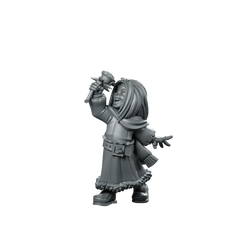 Girl Flower Miniature Joyful Spring Druid RPG - CastNPlay - We Print Miniatures