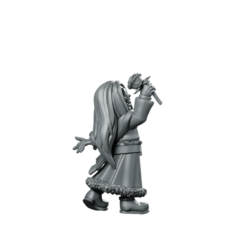 Girl Flower Miniature Joyful Spring Druid RPG - CastNPlay - We Print Miniatures