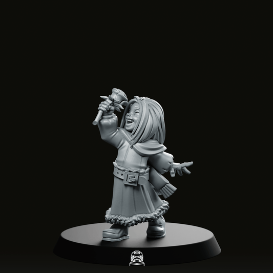 Girl Flower Miniature - CastNPlay - We Print Miniatures