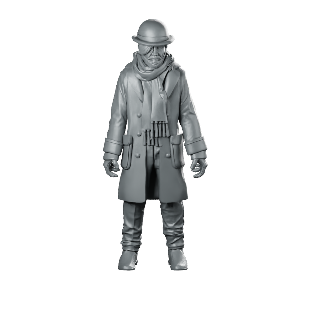 Giuseppe Geppetto Miniature Gentleman Spy Agent Traveller Miniature 360 Spin 01
