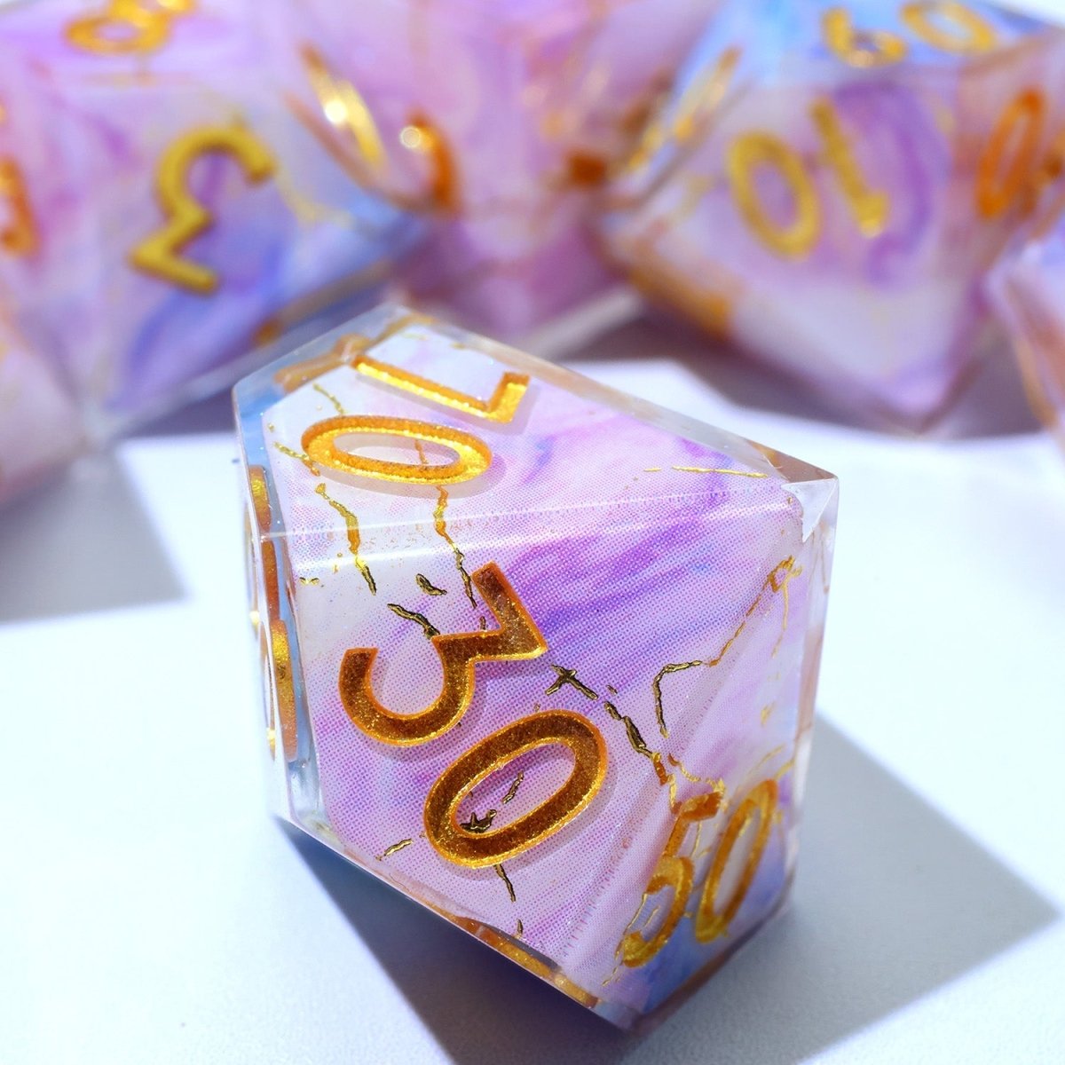 Glimmerveil | Art Core Dice | 7 Piece Set - Tabletop Dominion - We Print Miniatures
