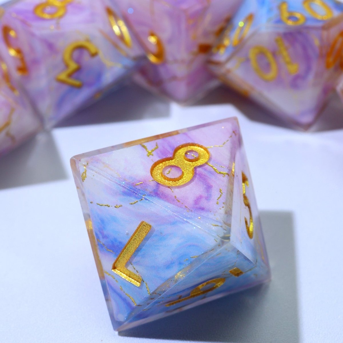 Glimmerveil | Art Core Dice | 7 Piece Set - Tabletop Dominion - We Print Miniatures