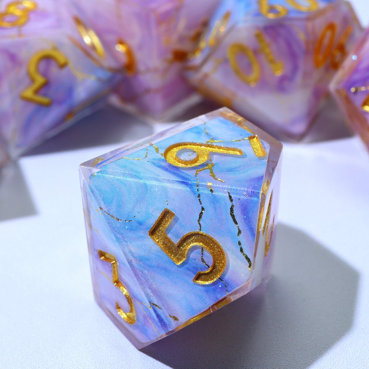 Glimmerveil | Art Core Dice | 7 Piece Set - Tabletop Dominion - We Print Miniatures