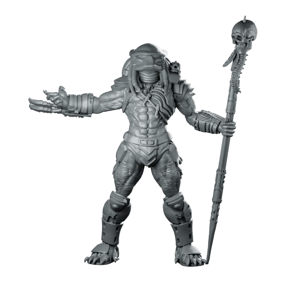 Glory Skull Hunter Miniature Sci - Fi Alien Champion - Papsikels Miniatures - We Print Miniatures