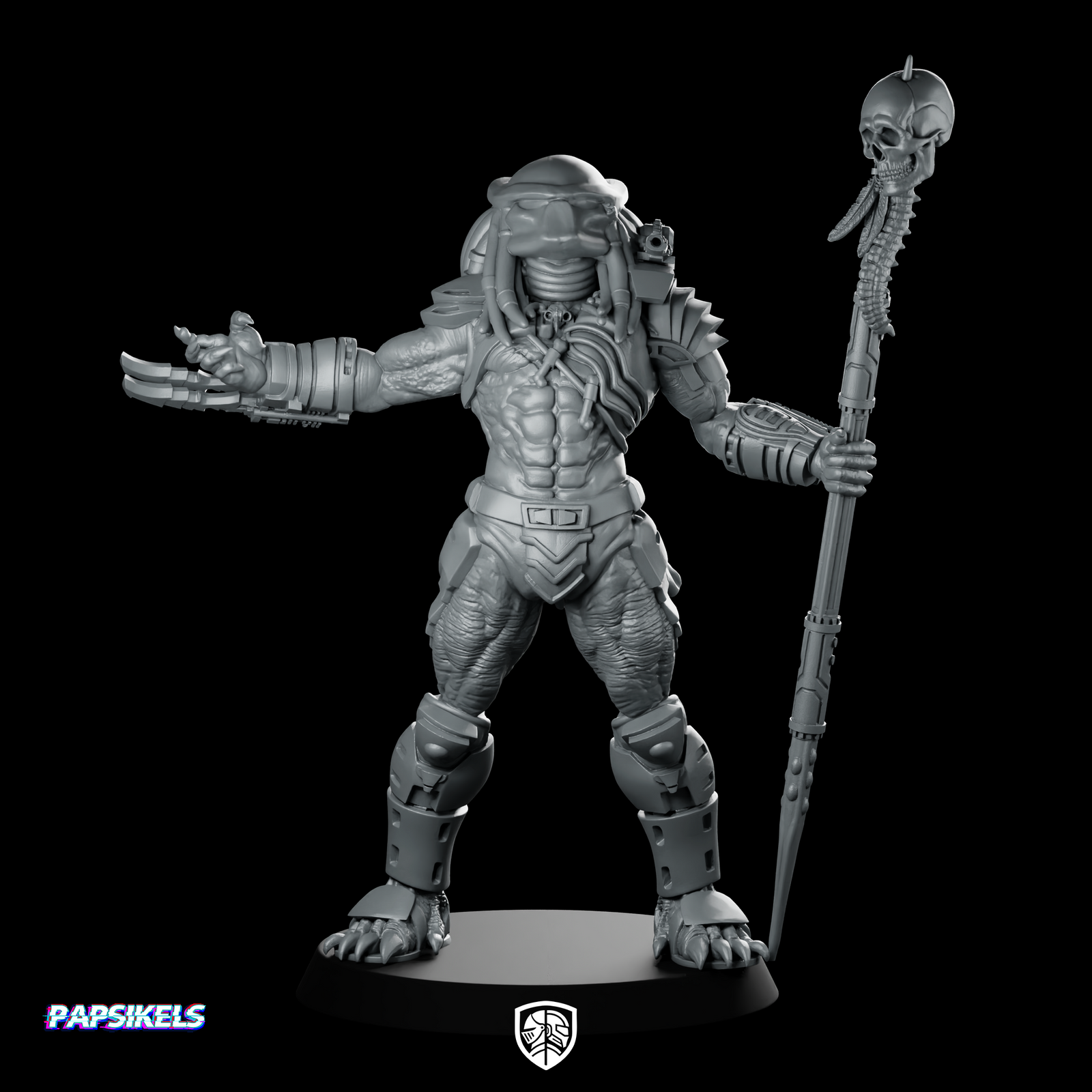 Glory Skull Hunter Miniature Sci-Fi Alien Champion