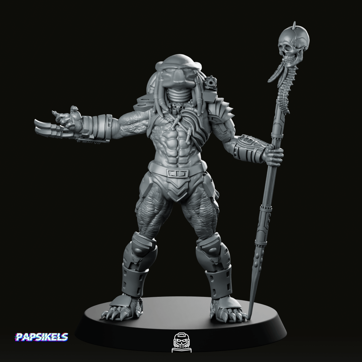 Glory Skull Hunter Miniature - Papsikels Miniatures - We Print Miniatures