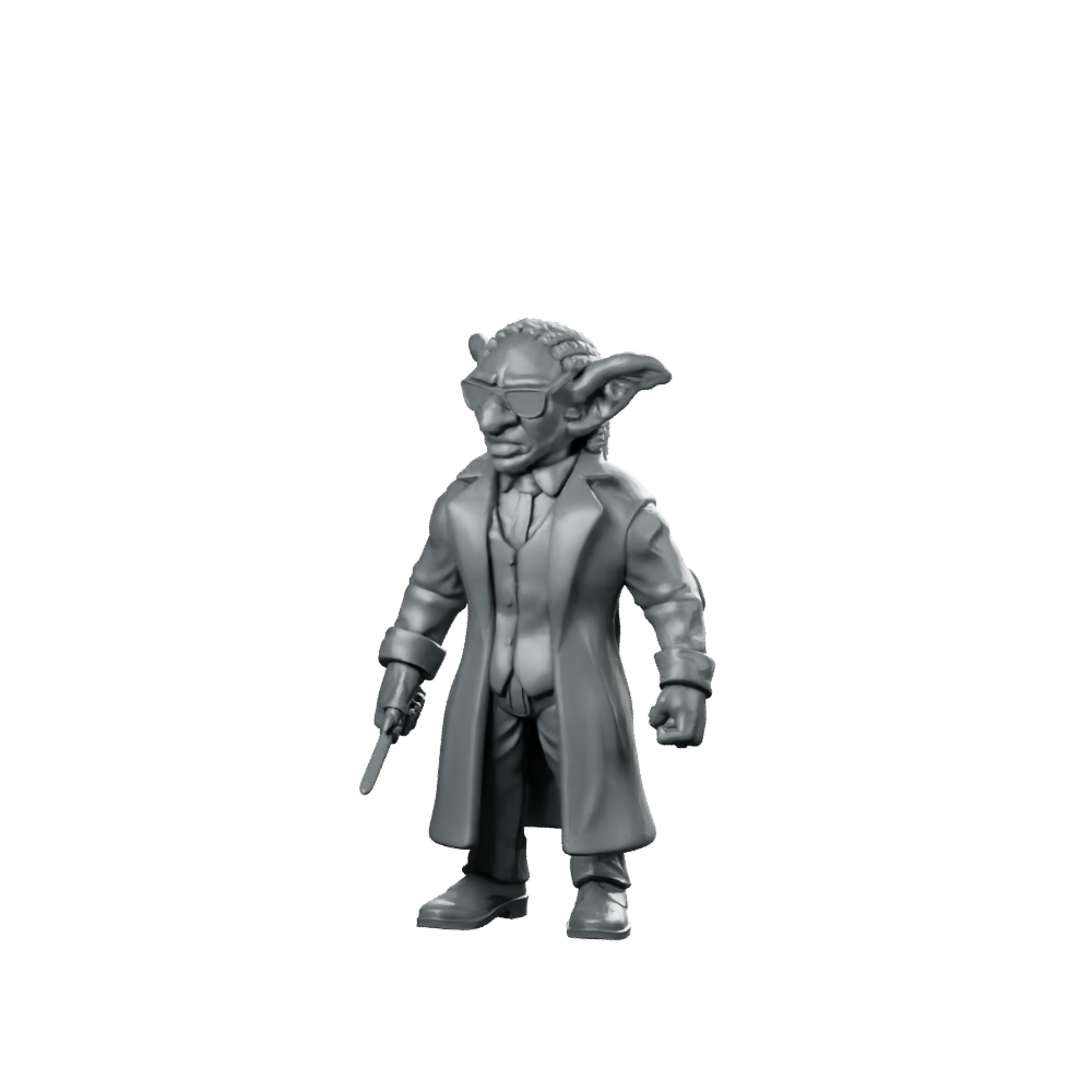 Goblin Anti Resistance Member Twin B Alien Miniature 360 Spin 08