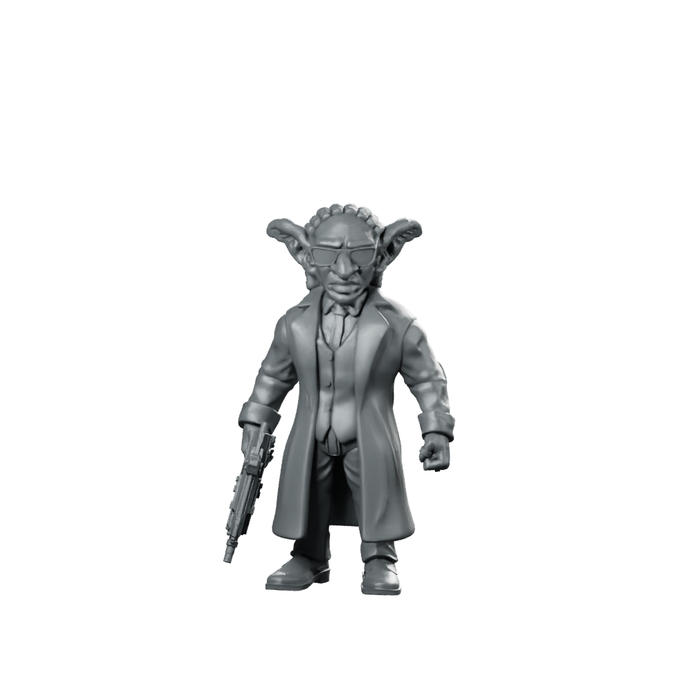 Goblin Anti Resistance Member Twin B Alien Miniature 360 Spin 01