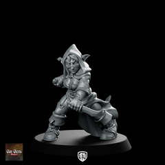 Goblin Assassin Fantasy Miniature Hooded Dagger Rogue
