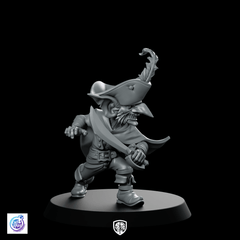 Goblin Captain Miniature Pirate Cutlass Buccaneer RPG - CastNPlay - We Print Miniatures