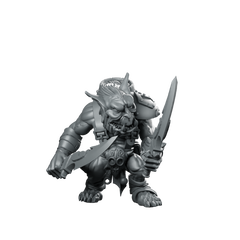 Goblin Captain Miniature Goblin Duelist Miniature 360 Spin 01