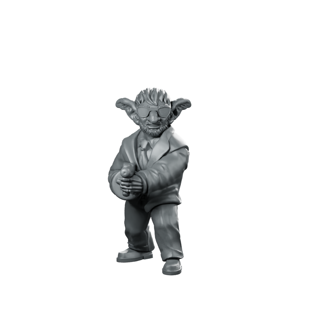 Goblin Corpo Agent Bogo Goblin Agent Miniature 360 Spin 01