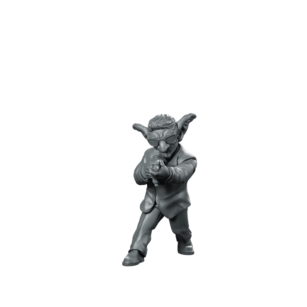 Goblin Corpo Agent Gerlin Goblin Agent Operative Miniature 360 Spin 01