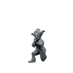 Goblin Corpo Agent Stockhoe Goblin Gunner Miniature 360 Spin 01