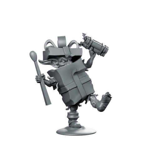 Christmas Goblin Gift Miniature Festive RPG Resin - CastNPlay - We Print Miniatures