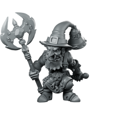 Goblin Mage Miniature Goblin Shaman Axe Miniature 360 Spin 01