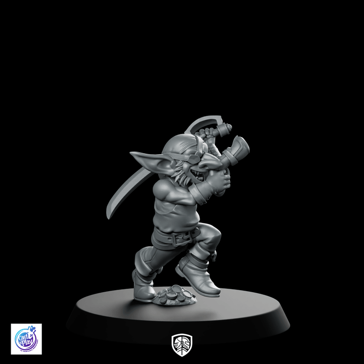 Miniatur eines angreifenden Koboldpiraten