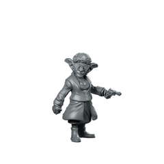 Goblin Resistance Member Twinkle Alien Gunrunner Miniature 360 Spin 01