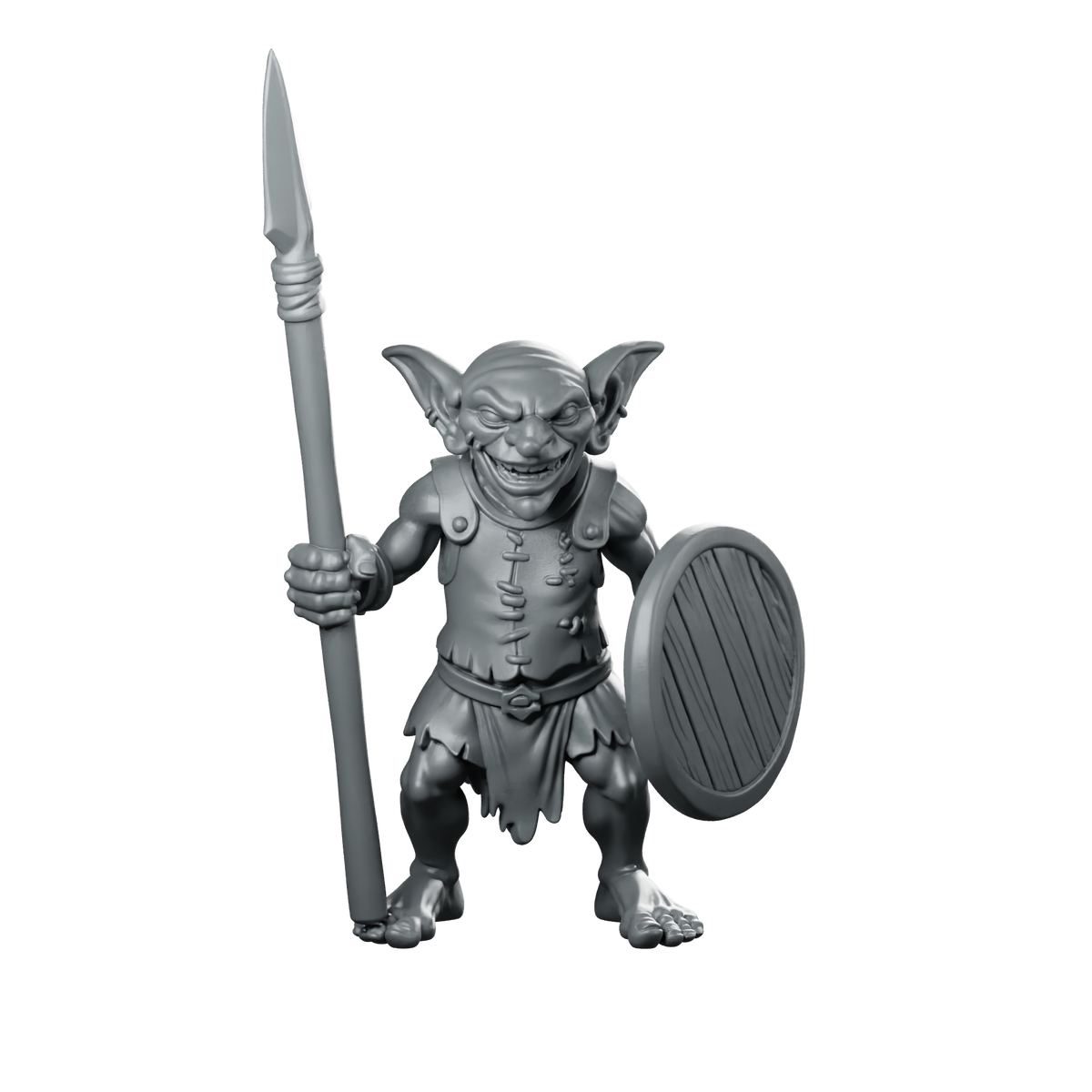 Goblin With Spear And Shield Miniature Warrior Miniature 360 Spin 01