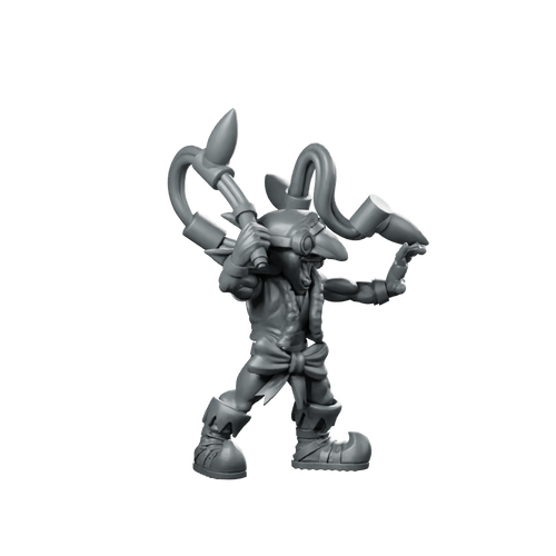 Christmas Goblin Xmas Lights Miniature Festive Decorator Miniature 360 Spin 01
