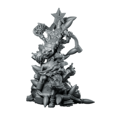Christmas Goblin Xmas Tree Miniature Festive Chaos Diorama - CastNPlay - We Print Miniatures