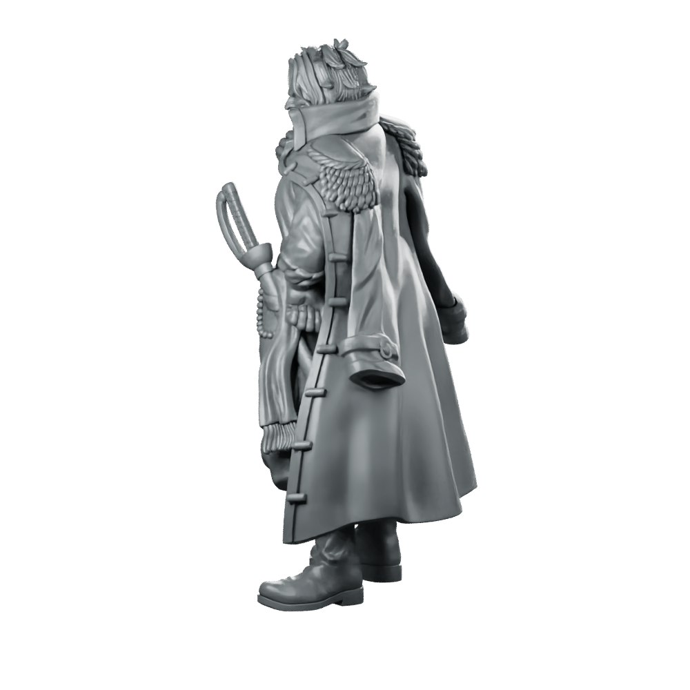 GoldRoger Miniature Swaggering Pirate Captain Brawler Hero - RN Estudio - We Print Miniatures