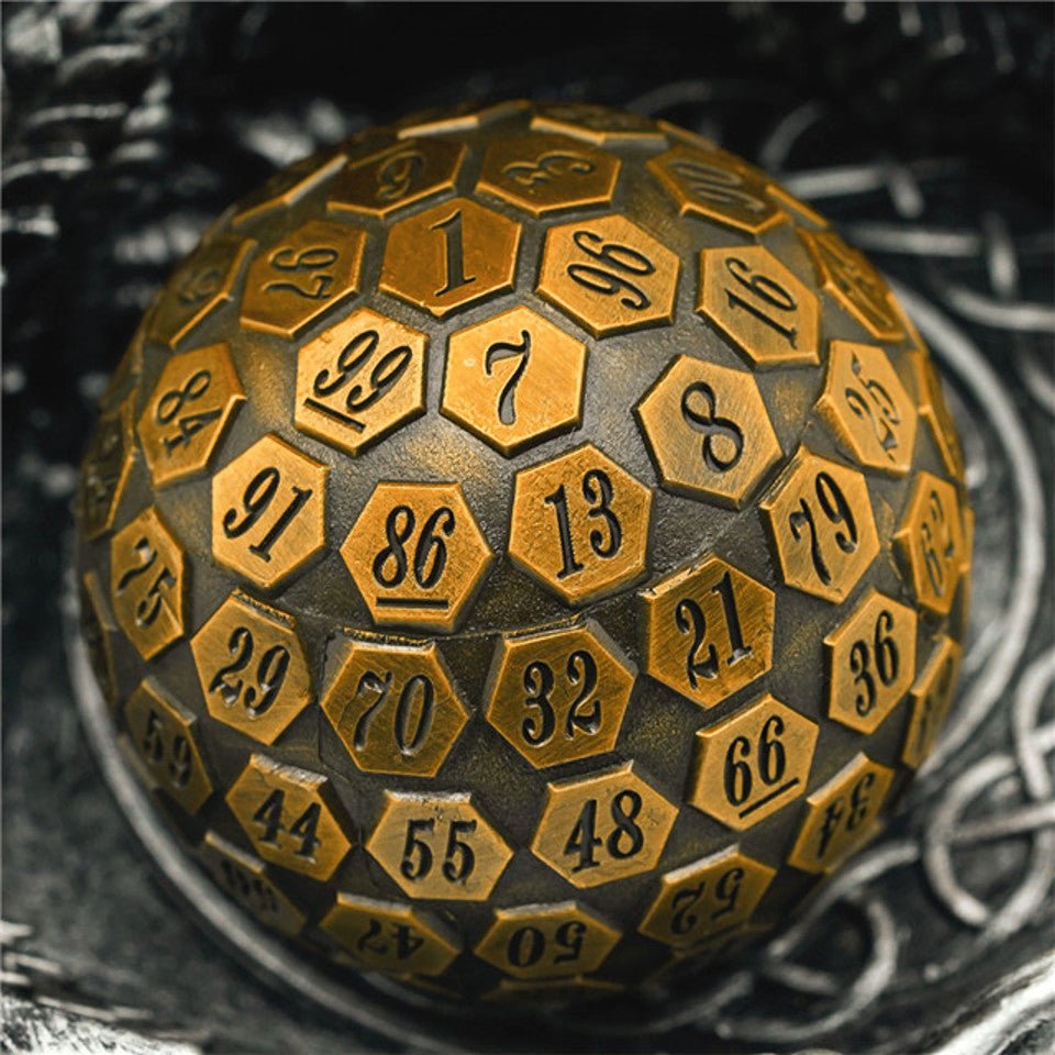 Gold Oracle | 45mm D100 | Metal - Tabletop Dominion - We Print Miniatures