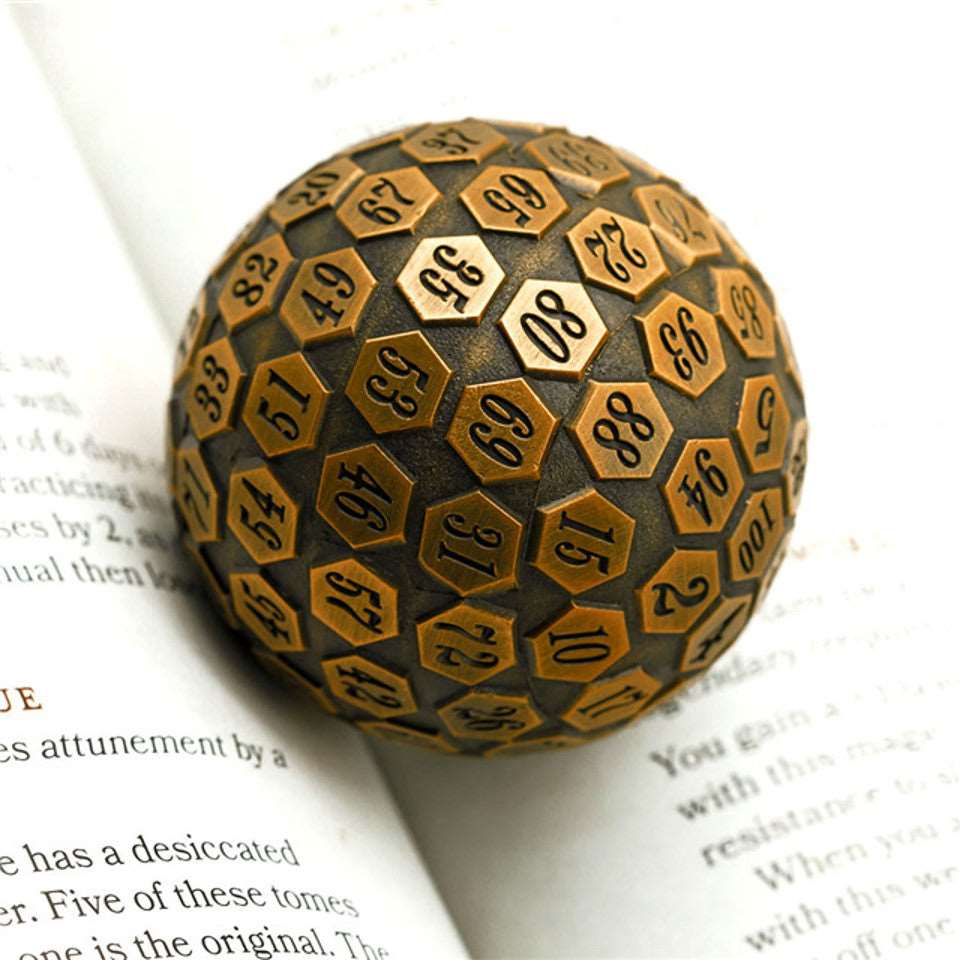 Gold Oracle | 45mm D100 | Metal - Tabletop Dominion - We Print Miniatures