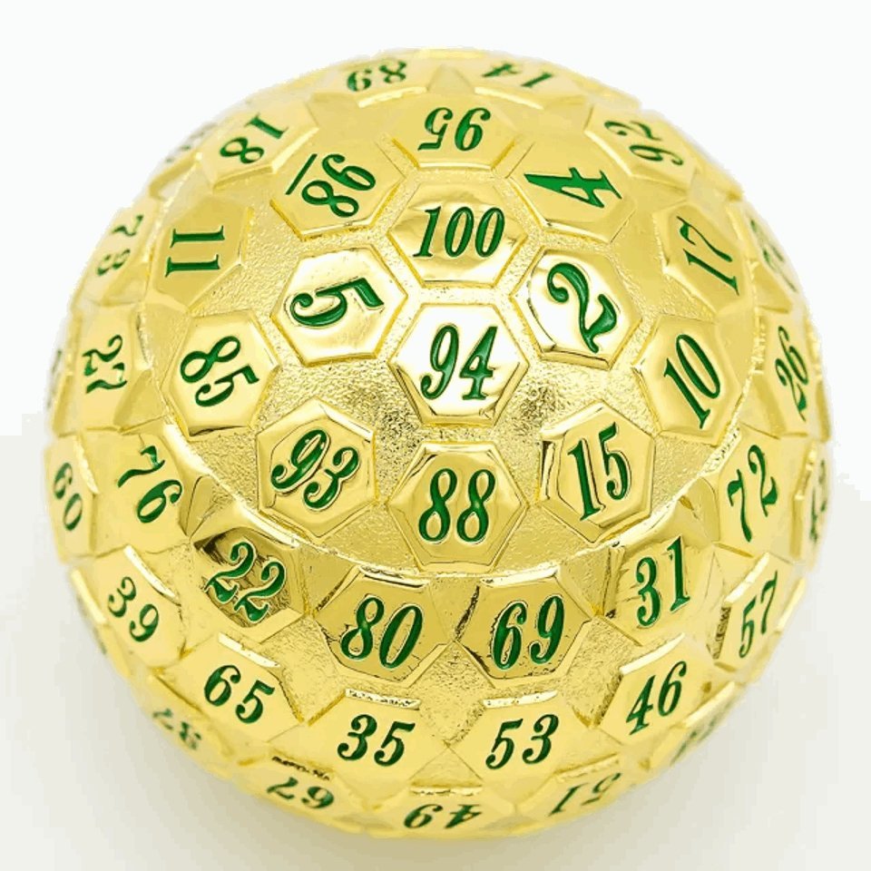 Golden Oracle | 45mm D100 | Metal - Tabletop Dominion - We Print Miniatures