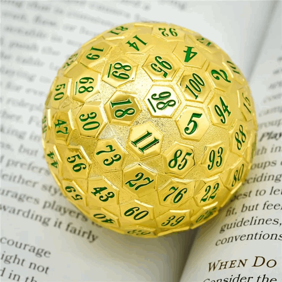 Golden Oracle | 45mm D100 | Metal - Tabletop Dominion - We Print Miniatures
