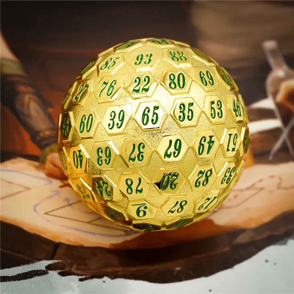 Golden Oracle | 45mm D100 | Metal - Tabletop Dominion - We Print Miniatures