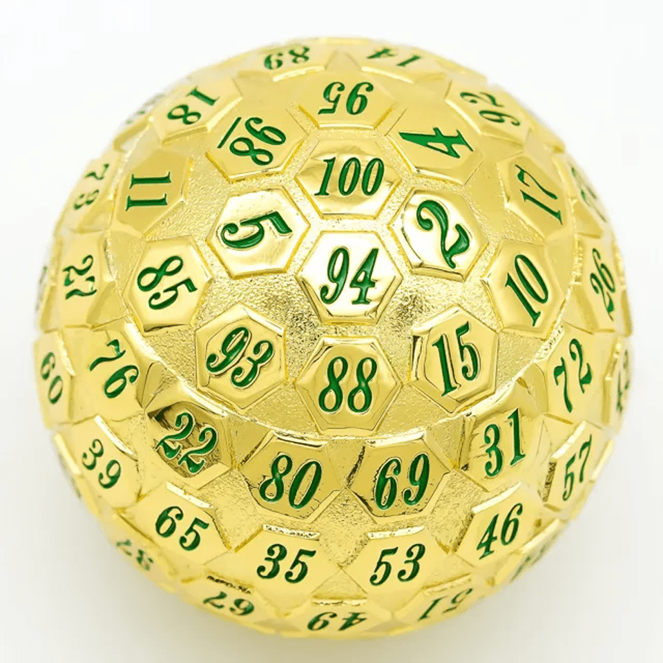 Golden Oracle | 45mm D100 | Metal - Tabletop Dominion - We Print Miniatures