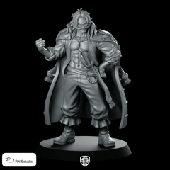 GoldRoger Miniature Swaggering Pirate Captain Brawler Hero - RN Estudio - We Print Miniatures