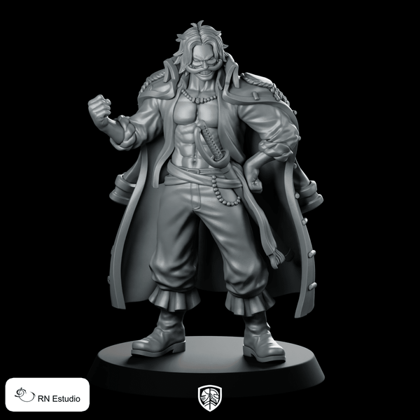 GoldRoger Miniature Swaggering Pirate Captain Brawler Hero - RN Estudio - We Print Miniatures