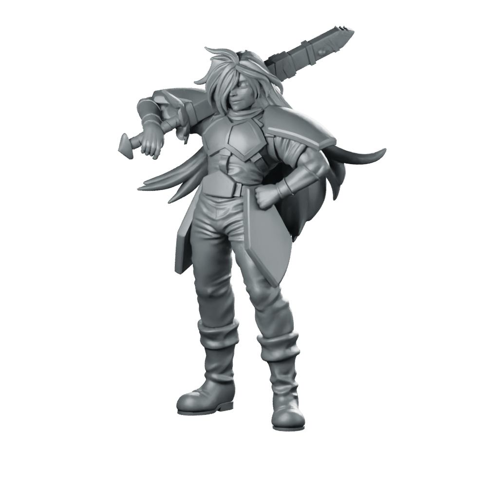 Gourry Gabriev Miniature Sword Warrior Hero - RN Estudio - We Print Miniatures