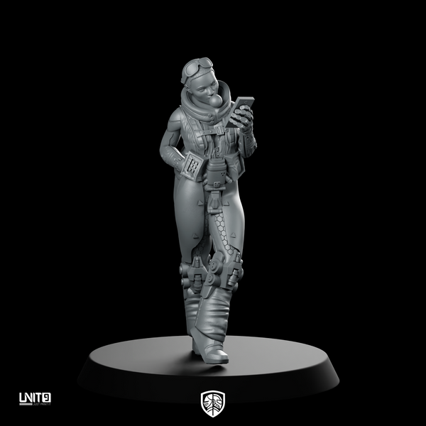 Graceryan Cyberpunk Miniature Gum Chewing Techwear Operative