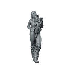 Graceryan Cyberpunk Miniature Gum Chewing Techwear Operative Miniature 360 Spin 01