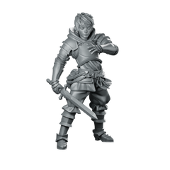 Gran Miniature Rogue Swordsman Miniature 360 Spin 01