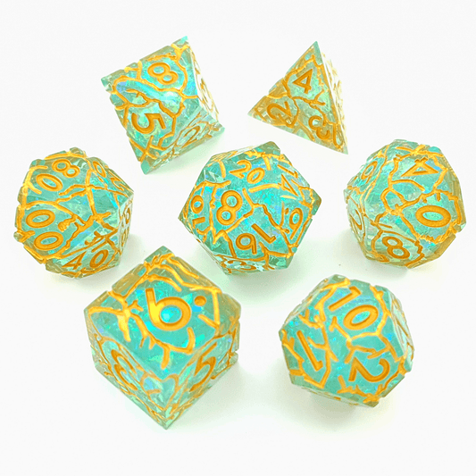 Grand Arcana | Sharp Edge Dice | 7 Piece Set - Tabletop Dominion - We Print Miniatures