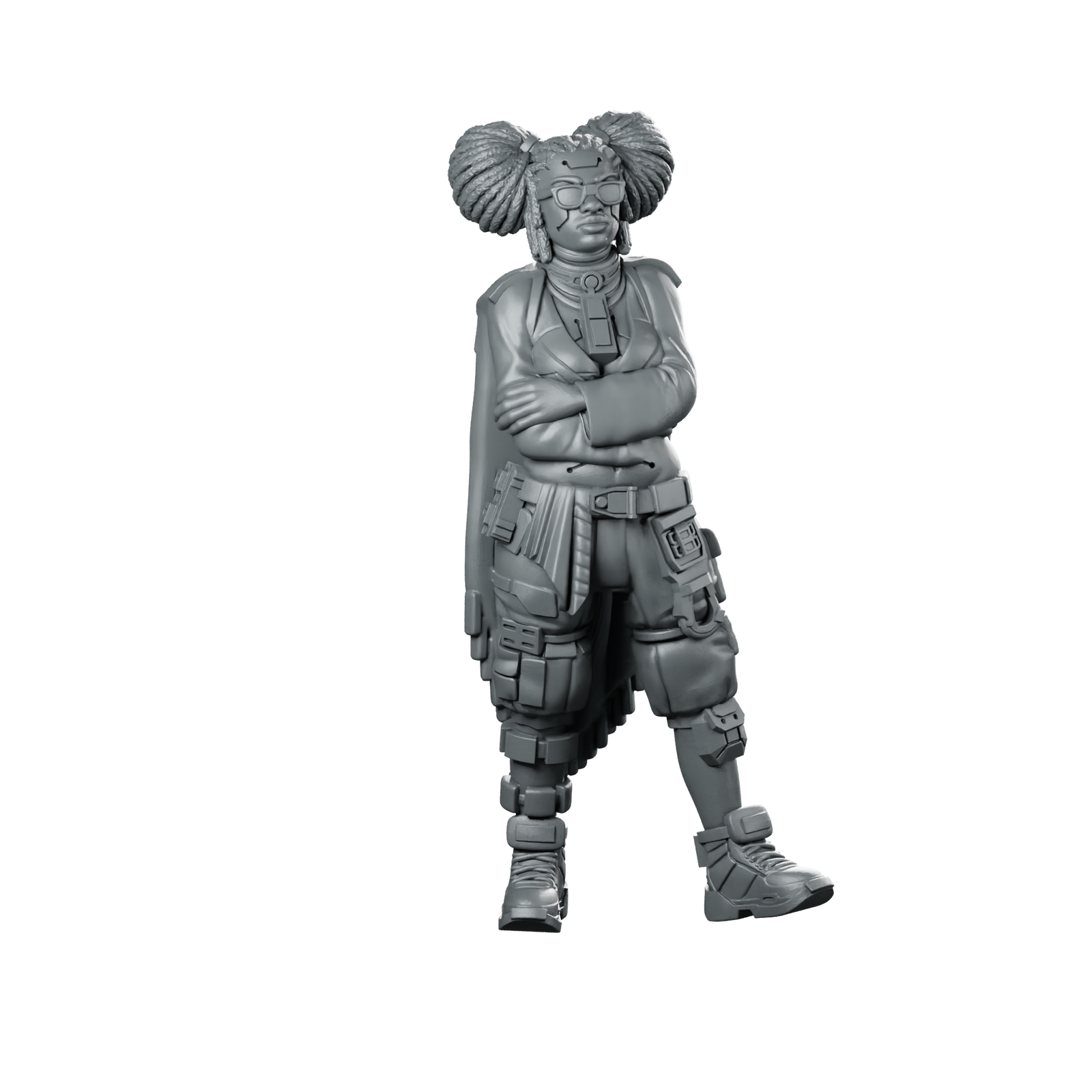 Grave Bloom 2V1 Miniature Female Operative Tactical Miniature 360 Spin 01