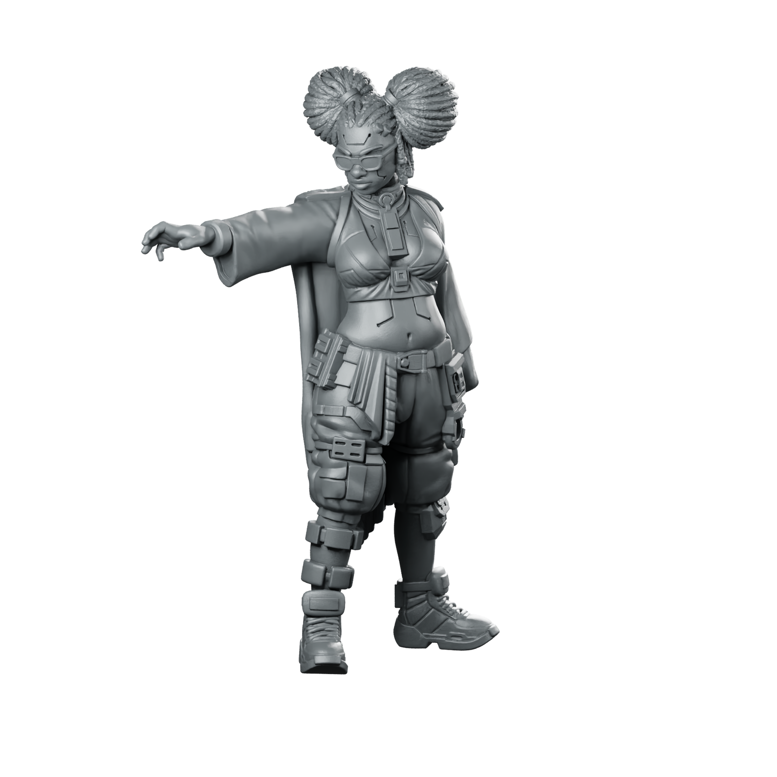 Grave Bloom 2V2 Miniature Female Operative Tactical Miniature 360 Spin 01