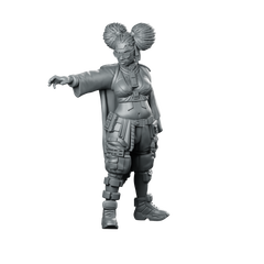 Grave Bloom 2V2 Miniature Female Operative Tactical Miniature 360 Spin 01