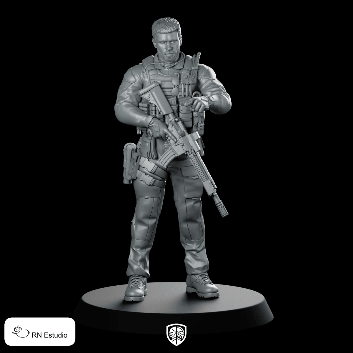 Graves COD Warzone Miniature Tactical Soldier Modern - RN Estudio - We Print Miniatures