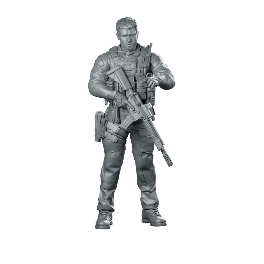 Graves COD Warzone Miniature Tactical Soldier Modern Miniature 360 Spin 01